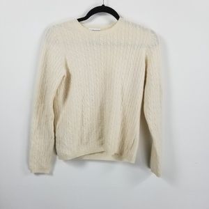 Charter club 2ply 100% cashmere size M cream